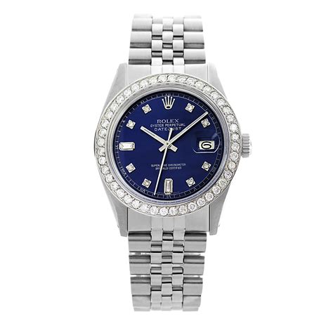 rolex mens datejust 1601 diamond dial diamond bezel 36mm watch|Rolex 2022 release Datejust 36.